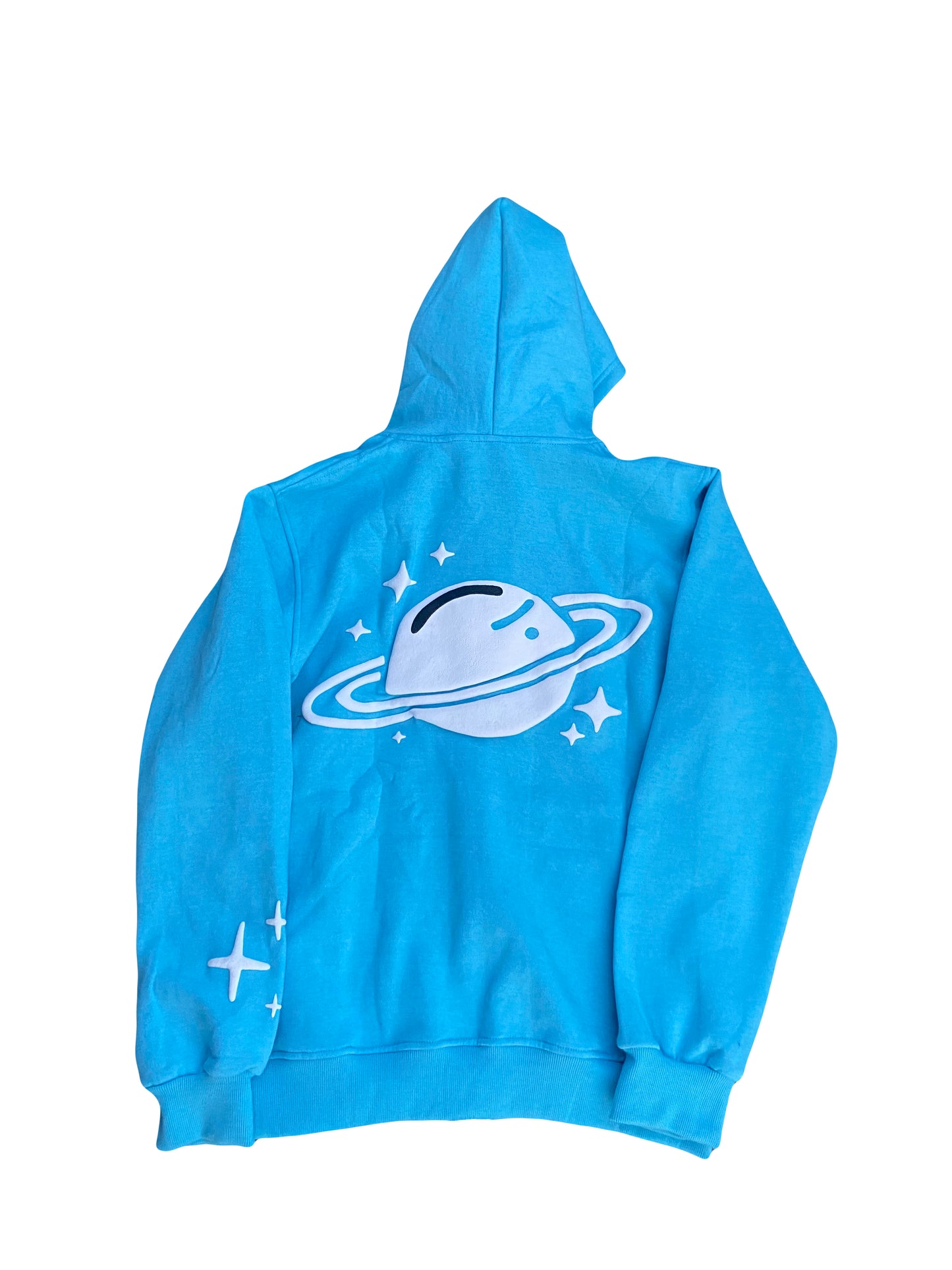 Baby Blue Aztro Zip Hoodie