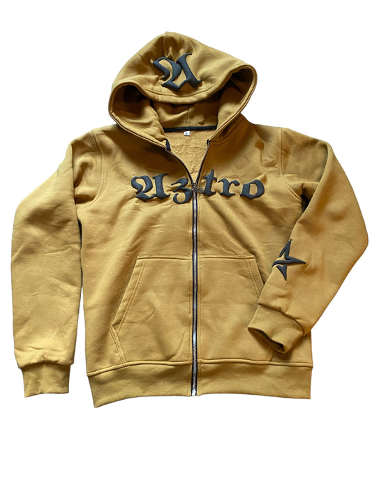 Beige Aztro zip hoodie (LIMITED EDITION)