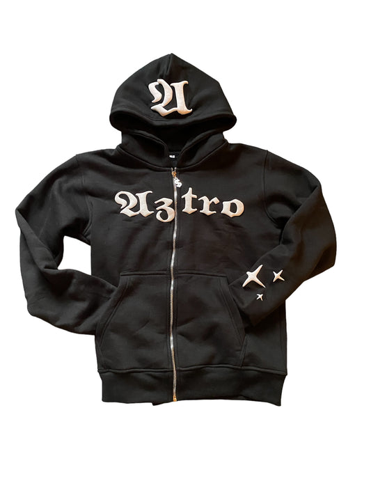 Black Aztro Zip Hoodie (Limited Edition)